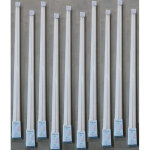 Lot de 10 reglettes fluo 1x58w blanche 1500mm avec tube naturel 4000k et ballast 230v int�rieur ip20 ...