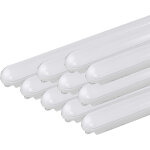 Lot de 10 r�glettes led �tanches 120cm 36w ip65 interconnectable - blanc froid 6000k