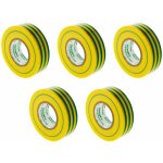 Lot de 10 rouleaux adhésifs 19mm x 20m - jaune / vert zenitech Lot de 10 rouleaux adhésifs 19mm x 20m - jaune / vert zenitech