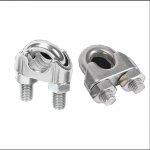 Lot de 10 serre - c�bles en acier galvanis� de 2 mm - forme en �trier pour c�ble en acier, c�ble, fils, ...