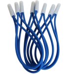 Linxor - lot de 10 tendeurs sandows cabiclic avec embout basculant - bleu