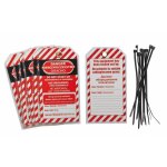 Thirard - lot de 10 �tiquettes 'danger - ne pas mettre en marche - en cours d'entretien' - langue gb ...