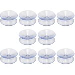 Lot de 10 ventouses double face en caoutchouc de silicone pour dessus de table - ventouse transparente ...