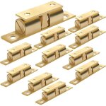 Lot de 10 verrous de porte d'armoire, verrou de tension � bille, loquet � bille en laiton massif, tension ...