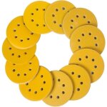 Lot de 100 disques abrasifs � 125 mm grain avec 8 trous ronds crochet et boucle pour ponceuse excentrique ...