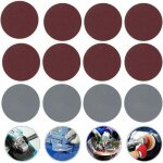 Lot de 100 disques de pon�age de 75 mm pour ponceuse de papier abrasif grain 80 / 100 / 180 / 240 / 600 ...