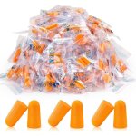 Lot de 100 paires de bouchons d'oreille en mousse ultra souple pour la suppression du bruit et le ronflement ...