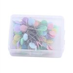 Lot de 100 pcs �pingles droites t�tes color�es pour couture artisanat diy (fleur claire)