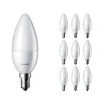 Lot 10x philips corepro led bougie e14 dépolie 2. 8w 250lm - 827 Lot 10x philips corepro led bougie e14 dépolie 2. 8w 250lm - 827