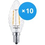 Lot 10x philips corepro led bougie e14 torsad�e bougie filament