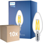 Lot 10x philips master led e14 bougie filament claire 5. 9w 806lm