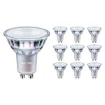 Philips - lot 10x master value led spot gu10 par16 3. 7w 270lm 36d -