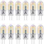 Lot de 12 ampoules led g4 ac / dc 12 v 3 w �quivalentes � une lampe halog�ne 30 w base bi - pin � �conomie ...