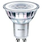 Lot de 12 ampoules led philips classic spot gu10 3, 5w (�quivalent 35w) ? lumi�re blanche chaude 2700k ...