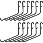 Lot de 12 crochets en m�tal pour panneau perfor�, 9, 4 x 6, 1 cm, crochets de rangement en m�tal en forme ...