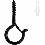 Lot de 12 crochets mural plafond � visser avec s�curit� charge lourde q - hanger pour paniers de plantes, ...