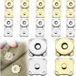 Lot de 12 paires de boutons magn�tiques � coudre 14 mm pour bricolage couture artisanat sacs � main - ...