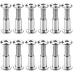 Lot de 12 reliure � vis m6 x 20mm vis de connexion avec boulon boulons de fixation � douille hexagonale ...