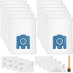 Lot de 12 sacs � poussi�re 3d compatibles avec les aspirateurs miele hyclean pure gn pour les s�ries ...