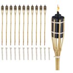 Lot de 12 torches de jardin 90 cm