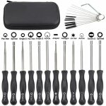 Lot de 12 tournevis pour ajuster les carburateurs des petits moteurs echo et stihl, avec brosse et kit ...