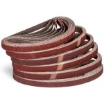 Lot de 120 bandes abrasives en tissu - 13 x 457 mm (p180)