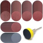 Lot de 120 disques abrasifs de 25 mm avec tige de 3, 2 mm pour dremel et la plupart des outils rotatifs, ...