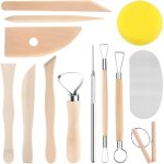 Lot de 13 outils kit poterie, kit modelage argile professionnel, poterie adulte kit pour outils en argile ...