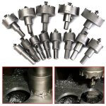 Lot de 13 scies cloches, m�ches pour scie cloche, 16 mm 53 mm en acier inoxydable, m�ches en carbure ...