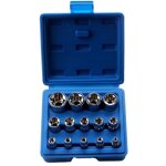 Lot de 14 douilles torx femelles e4 - e24 e - torx hexagonales - sollbry