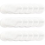 Lot de 15 masques de sommeil ultra doux 18, 5x8, 5 cm ? respirant, occultant, coussinets nasaux, �lastique, ...
