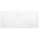 Lot de 15 napperons papier rectangulaires pour cakes zenker