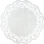 Lot de 15 napperons papier ronds pour tartes et gteaux zenker