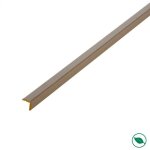 Forestea - lot de 16 baguettes angles rev�tues taupe 2400 x 21 x 21 mm pefc 70%