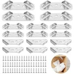 Lot de 16 supports triangulaires en acier inoxydable - 60 x 30 mm - avec vis m4 x 16 - pour �tag�res ...