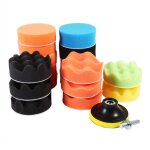 Lot de 19 tampons de polissage en �ponge de 7, 6 cm pour polisseuse et cirage de voiture (adaptateur ...
