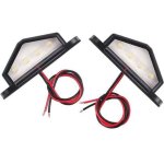 Lot de 2 4 feux led d'�clairage de plaque d'immatriculation - �tanches, pour camions, remorques, voitures ...