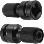 Lot de 2 adaptateurs 1 / 2' carr� � 1 / 4' hexagonal, convertisseur de mandrin � lib�ration rapide pour ...