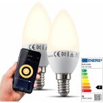 Lot de 2 ampoules connectées led dimmables commande vocale par appli compatibles alexa google home e14 ... Lot de 2 ampoules connectées led dimmables commande vocale par appli compatibles alexa google home e14 ...