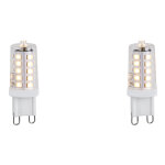 Lot de 2 ampoule led g9 dimmables 1, 2 w 100 lm 2700 k - luedd