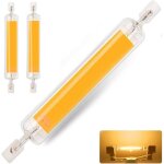 Lot de 2 ampoule r7s led 78mm dimmable, led ampoules blanc chaud 3000k, 1000lm pas de scintillement, ...