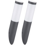 Lot de 2 appliques murales d'extérieur façades lampe torche de jardin inox anthracite dans un set comprenant ... Lot de 2 appliques murales d'extérieur façades lampe torche de jardin inox anthracite dans un set comprenant ...
