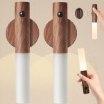 Lot de 2 appliques murales magn�tiques sans fil, led rechargeables par usb, d�tecteur de mouvement d'int�rieur ...