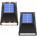 Vurahome - lot de 2 appliques solaires led up & down pour ext�rieur ip65 6 led up & down applique solaire ...