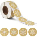 Lot de 2 autocollants de no�l flocons de neige, autocollants de vacances, autocollants d'enveloppe, d�coration ...