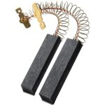 Lot de 2 balais de charbon de rechange pour la r�paration des machines � laver bosch, siemens, constructa, ...