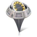 Lot de 2 balise solaires fishtec led's ultra plates et orientables Lot de 2 balise solaires fishtec led's ultra plates et orientables