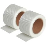 Lot de 2 bandes grillages adhsives semin pour raliser les joints des plaques de ptre en association ...