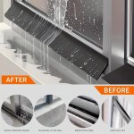 Lot de 2 barri�re anti - eau pour porte et fen�tre - bande �tanch�it� auto - adh�sive 2m x 4. 5cm - protection ...
