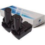 Lot de 2 batteries pour hitachi ds10dfl perceuse visseuse 1500mah 10. 8v